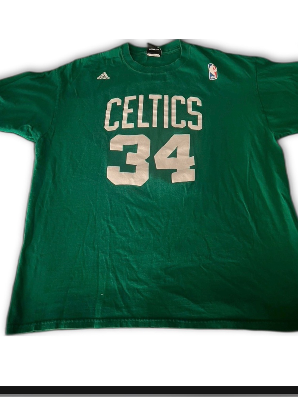 Adidas Boston Celtics Paul Pierce #34 Graphic T-shirt Men's XL SCREENPRINT EUC